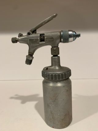 Vintage Devilbiss Spray Gun Ega Series 502 Type C W/canister 390 Tip