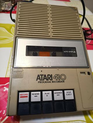 Vintage Atari 410 Program Recorder The Made In Japan With Instructions