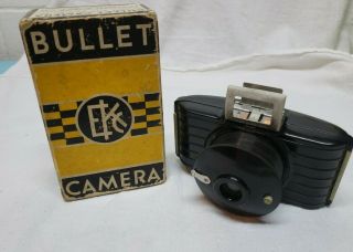 Vintage Eastman Kodak Bullet 127 Film Camera W/ Art Deco Box