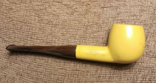 Vintage Yellow Dr.  Grabow Viscount Ajustomatic Apple Imported Briar Pipe