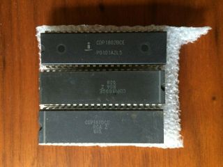 Vintage Rca Cdp1802 Cpu Cdp1869 Sound Cdp1970 Video Chips Cosmac Elf Vip Nos