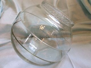 Vintage General Store Tilted Round Clear Glass Candy Jar Mercantile Canister
