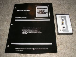 Micro Movie - Radio Shack 16k Level Ii Trs - 80 Computer Cassette Software - Rare