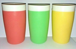 Vintage Retro Bolero Therm - O - Ware Cups Set Of 3