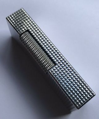 Dunhill Silver Plated ‘Hobnail’ Rollagas Lighter - Fully Overhauled & 2