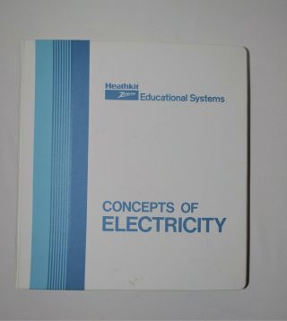 Heathkit Educational Series " Concepts Of Electricity " Binder & 2 Audio Cassettes