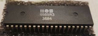 Mos 6569r3 Vic Chip,  For Commodore 64,  And,  Part.  Rare