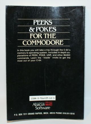 Peeks and Poke for the Commodore by H.  J.  Liesert 2