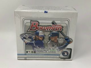 2020 Bowman Baseball Factory Retail Box - (24 Packs - 12 Cards Per Pack)