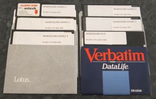6 Disks With 50,  Games For The Trs - 80 Model Iii And 4 Plus System Boot Disk