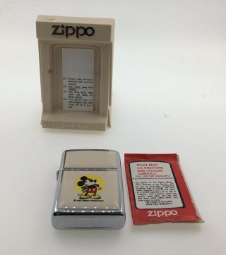 " Not " Vintage Disney Zippo Lighter,  Mickey Mouse
