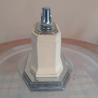 Vintage ronson touch tip table lighter cream.  very few marks 3