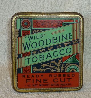 Wild Woodbine - Ready Rubbed Fine Cut - Tobacco Tin 1oz Net