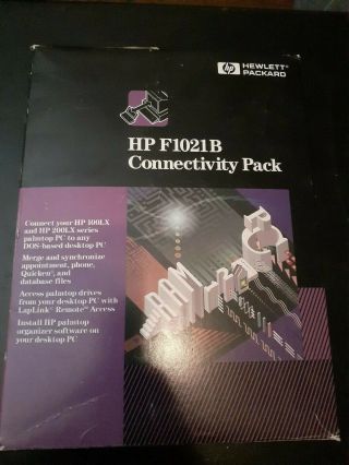 Hp F1021b Pc Connectivity Pack (vintage Palmtop Computer Cable With Software) Ob