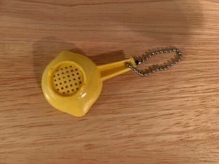 Vintage Tupperware Keychain Colander Yellow