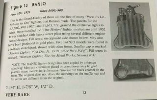 Vintage Ronson 1926 Banjo Lighter | | VERY RARE | 2