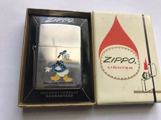 1972 Disney Donald Duck Zippo Lighter
