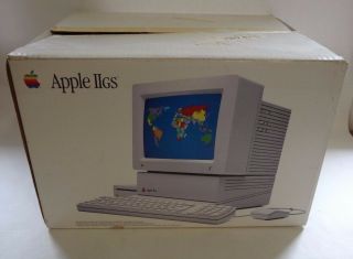 Vintage Macintosh Apple Ii Gs Computer System Empty Box Only