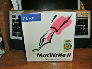 Old Stock Claris Macwrite Ii Macintosh Word Processor