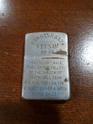 Viet Nam Camranh Bay 67 - 68 Zippo Cigarette Lighter