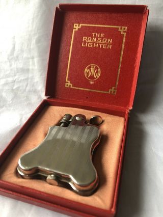 Nos Mib Ronson “banjo” C1926 First Automatic Lighter