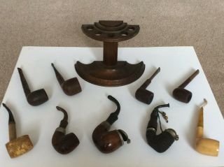 Vintage Smoking Pipes Inc Dunhill Shell,  Chacom,  Peterson,  Rattray 