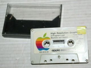 Apple Computer Inc Vintage Cassette Tape 1979 High Resolution Graphics