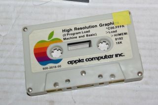 Apple Computer Inc Vintage Cassette Tape 1979 High Resolution Graphics 2