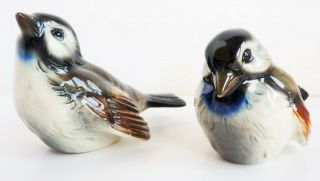 Vintage Two Goebel Bird Figurines Rich Blues