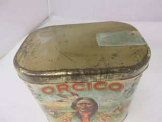 VINTAGE RARE ORCICO TOBACCO ADVERTISING CIGAR CANISTER 213 2
