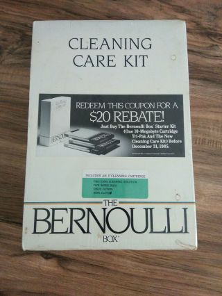 Rare Iomega The Bernoulli Box Cleaning Care Kit