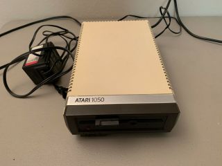 Vintage Atari 1050 Disk Drive With Power Supply