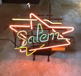 Salem Cigarettes Smoke Beer Bar Real Neon Light Sign 1990s