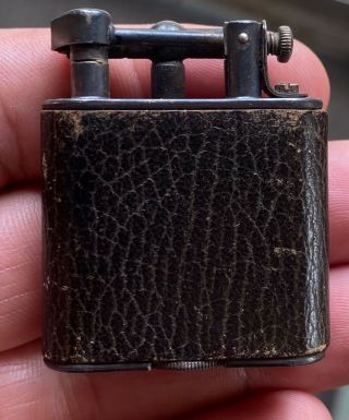 Vintage Dunhill Unique Lift Arm Lighter Made In Switzerland Pat Pend Wrapped