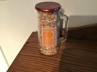 Vtg Phoenix Suns Glass Mug - Fisher Nuts
