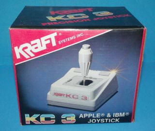 Vintage Kraft Kc3 Kc 3 Joystick Ibm Apple Compatible 1980s Open Box