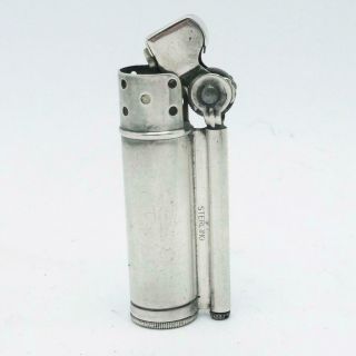 Vintage Wwii Era Dunhill Service Lighter Solid Sterling Silver - &