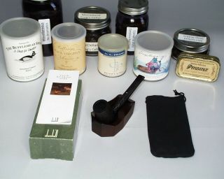 Dunhill Shell Briar Group 5 (5112) Billiard Pipe & Dunhill Pipe Rest / Holder