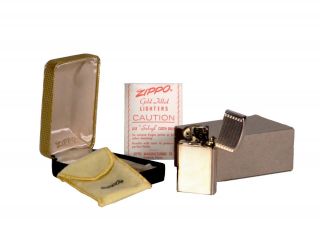 Vintage 10k Gold Filled Zippo Lighter Unfired & (1956/57)