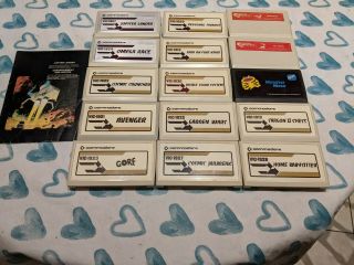 15 Vic - 20 Game Cartridges - Jupiter Lander,  Gorf,  Avenger,  Omega Race,  Others