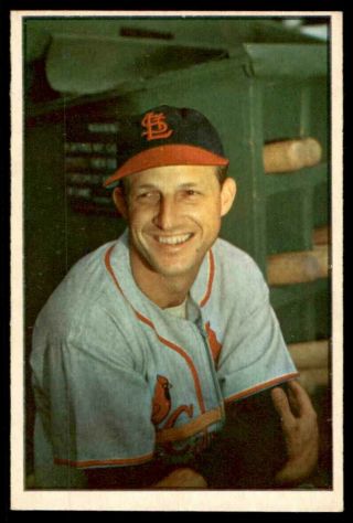 1953 Bowman Color 32 Stan Musial Cardinals Nm To Nm,
