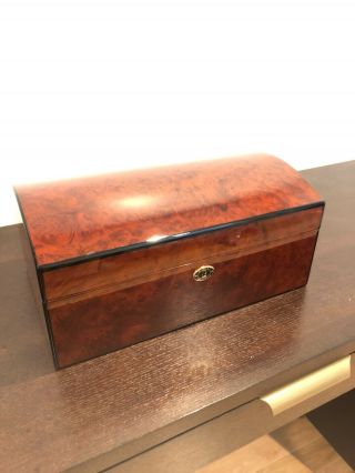 Daniel Marshall Treasure Chest Humidor Burl Wood Limited Edition 66 Of Only 200