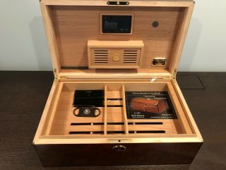 Daniel Marshall Treasure Chest Humidor Burl Wood Limited Edition 66 Of Only 200 3