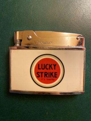 Vintage Lucky Strike Cigarette Lighter Travellers Rare Collectible