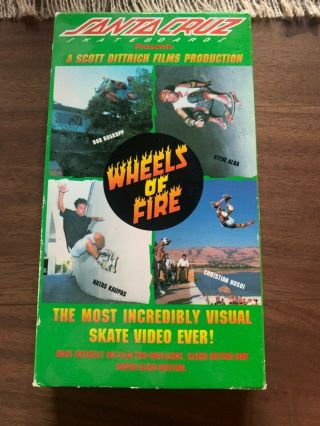Wheels Of Fire & Streets On Fire Santa Cruz Skateboards Vhs Videos Vintage 80 