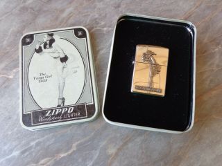 Rare Zippo Lighter 1935 Varga Girl Windy Limited Edition 1993 Collectors Tin Box
