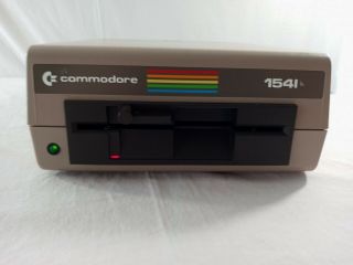 Vintage Commodore 64 Model 1541 Floppy Drive With Power Cable - Turns On
