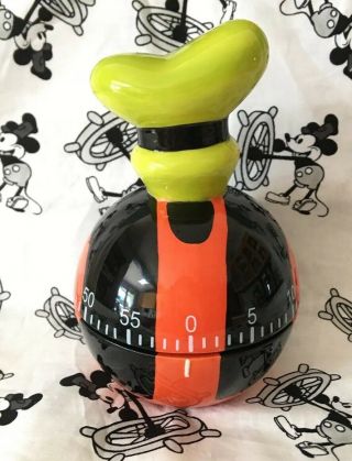 Vintage Disney Goofy 60 Minute Kitchen Mechanical Egg Timer With Alarm