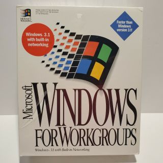 Microsoft Windows For Workgroups 3.  1 Includes Windows 3.  1 Factory