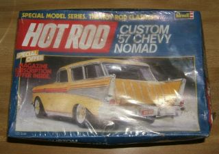 Vintage Revell Hot Rod’ Custom 57 Chevy Nomad Model Car Kit Factory Nib